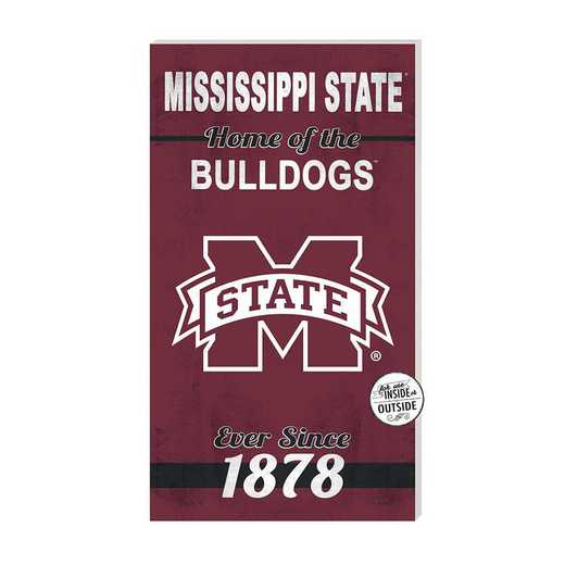 1041102337: 11x20 Indoor Outdoor Sign Home of the Mississippi State Bulldogs