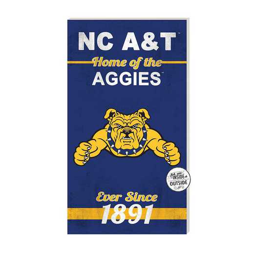 1041102370: 11x20 Indoor Outdoor Sign Home of the North Carolina A&T Aggies