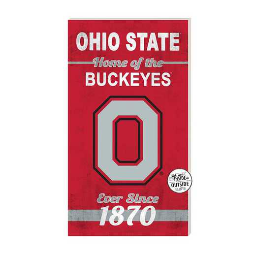 1041102387: 11x20 Indoor Outdoor Sign Home of the Ohio State Buckeyes