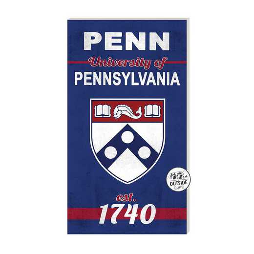 1041102398: 11x20 Indoor Outdoor Sign Home of the Penn Quakers
