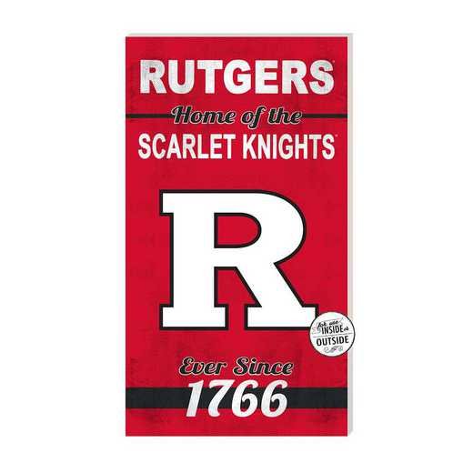 1041102415: 11x20 Indoor Outdoor Sign Home of the Rutgers Scarlet Knights