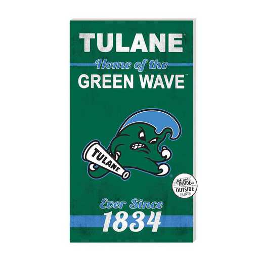 1041102482: 11x20 Indoor Outdoor Sign Home of the Tulane Green Wave