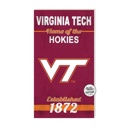 1041102501: 11x20 Indoor Outdoor Sign Home of the Virginia Tech Hokies