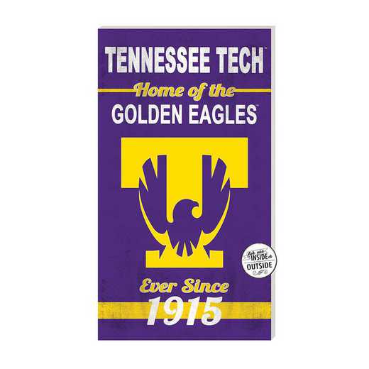 1041102796: 11x20 Indoor Outdoor Sign Home of the Tennessee Tech Golden Eagles