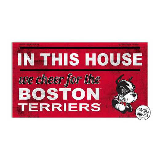 1041103132: 20x11 Indoor Outdoor Sign In This House Boston University Terriers
