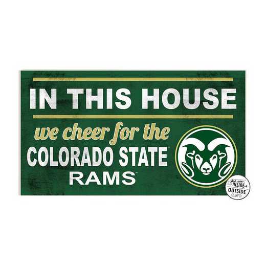 1041103183: 20x11 Indoor Outdoor Sign In This House Colorado State- Rams