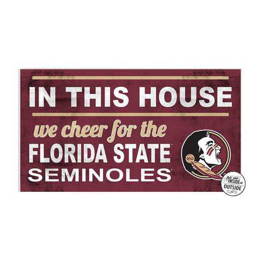 1041103227: 20x11 Indoor Outdoor Sign In This House Florida State Seminoles