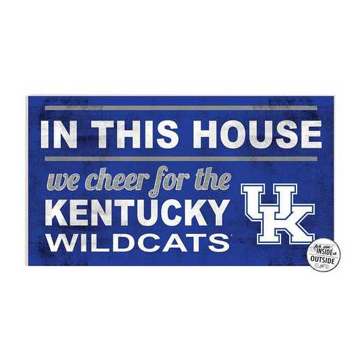1041103285: 20x11 Indoor Outdoor Sign In This House Kentucky Wildcats