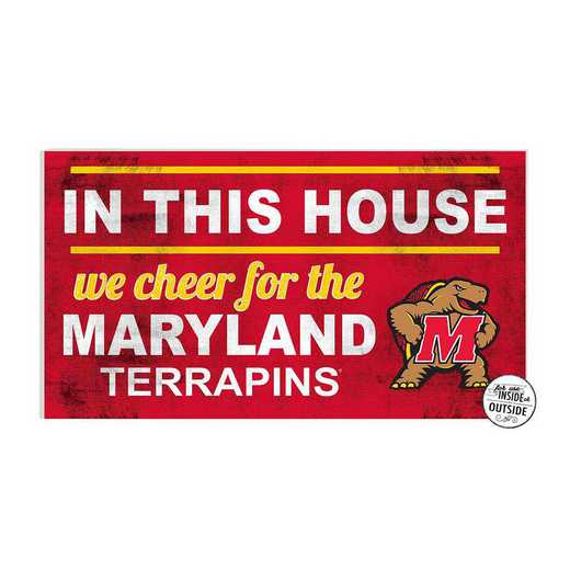 1041103317: 20x11 Indoor Outdoor Sign In This House Maryland Terrapins