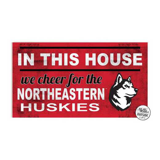 1041103379: 20x11 Indoor Outdoor Sign In This House Northeastern Huskies