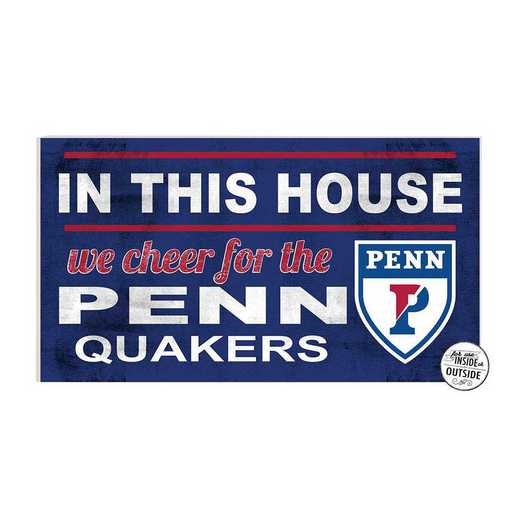 1041103398: 20x11 Indoor Outdoor Sign In This House Penn Quakers