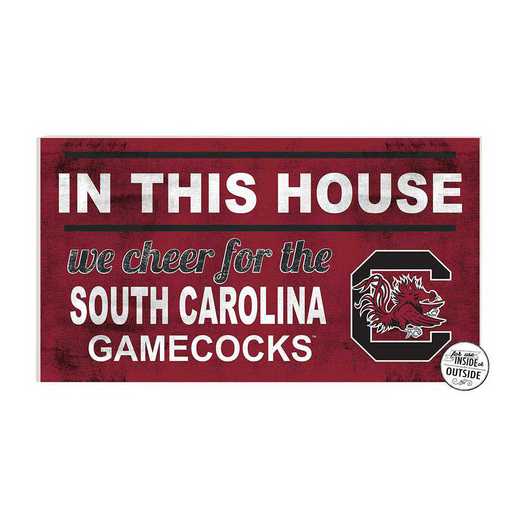 1041103437: 20x11 Indoor Outdoor Sign In This House South Carolina Gamecocks