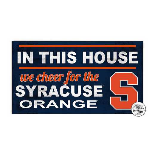 1041103464: 20x11 Indoor Outdoor Sign In This House Syracuse Orange
