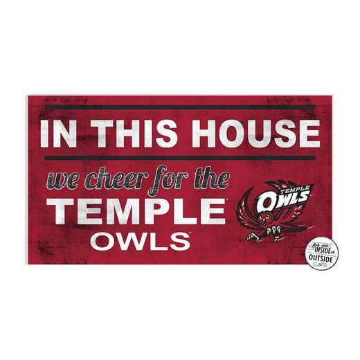 1041103466: 20x11 Indoor Outdoor Sign In This House Temple Owls