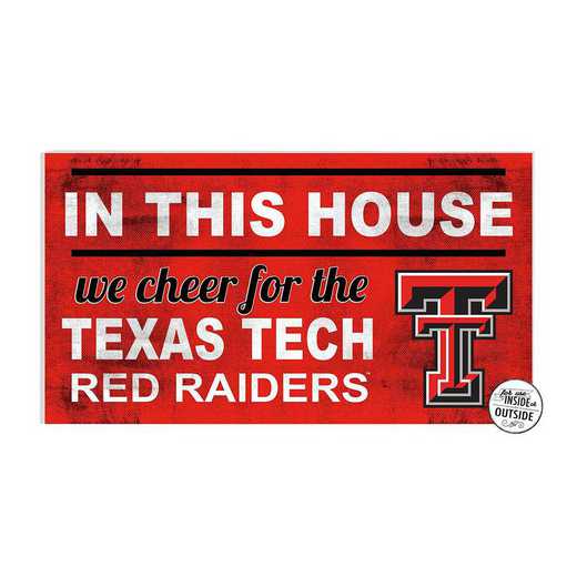 1041103477: 20x11 Indoor Outdoor Sign In This House Texas Tech Red Raiders