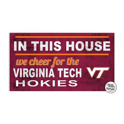 1041103501: 20x11 Indoor Outdoor Sign In This House Virginia Tech Hokies