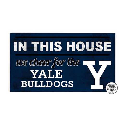 1041103546: 20x11 Indoor Outdoor Sign In This House Yale Bulldogs