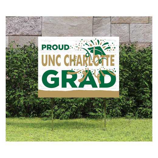 1048117366: 18x24 Lawn Sign Proud Grad With Logo North Carolina  49ers