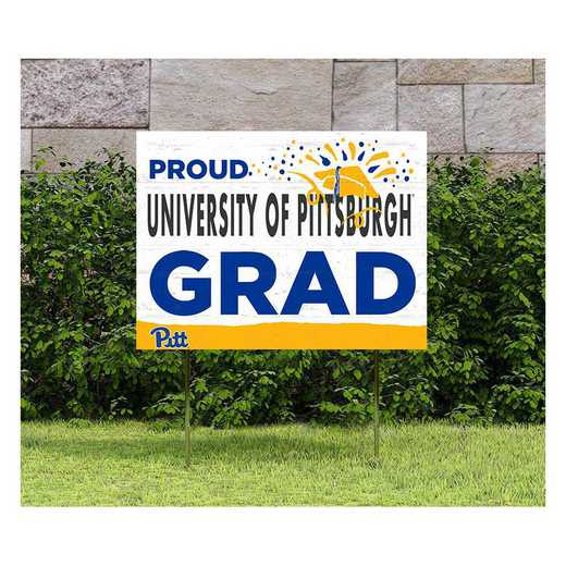 1048117401: 18x24 Lawn Sign Proud Grad With Logo Pittsburgh