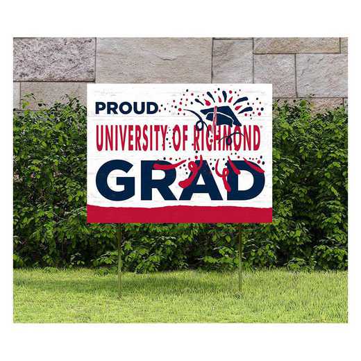 1048117413: 18x24 Lawn Sign Proud Grad With Logo Richmond Spiders