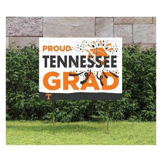 1048117468: 18x24 Lawn Sign Proud Grad With Logo Tennessee Volunteers