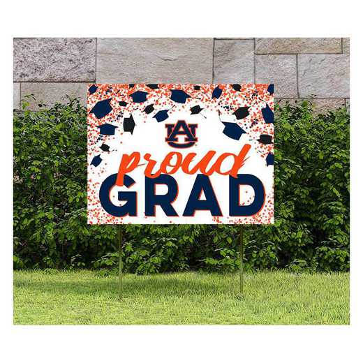 1048126114: 18x24 Lawn Sign Grad with Cap and Confetti Auburn