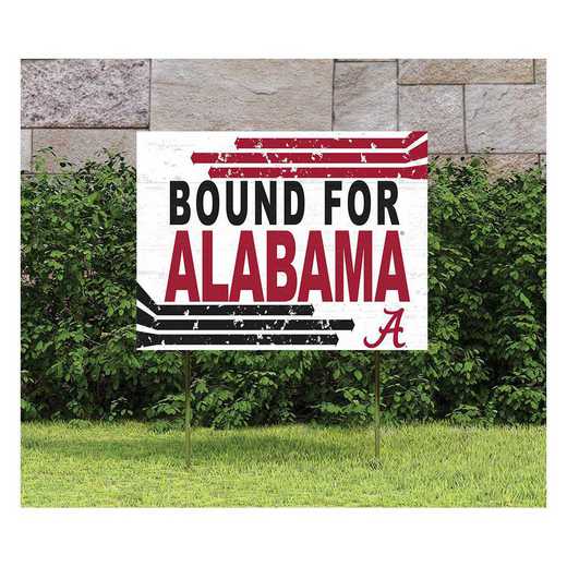 1048127104: 18x24 Lawn Sign Retro School Bound Alabama Crimson Tide