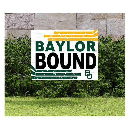 1048127122: 18x24 Lawn Sign Retro School Bound Baylor Bears