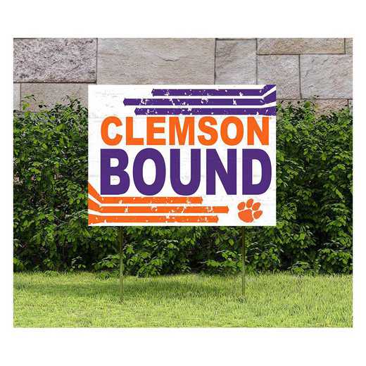 1048127174: 18x24 Lawn Sign Retro School Bound Clemson