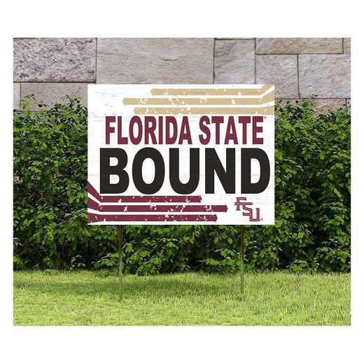 1048127227: 18x24 Lawn Sign Retro School Bound Florida State Seminoles