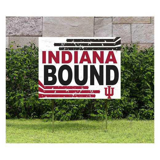 1048127269: 18x24 Lawn Sign Retro School Bound Indiana Hoosiers