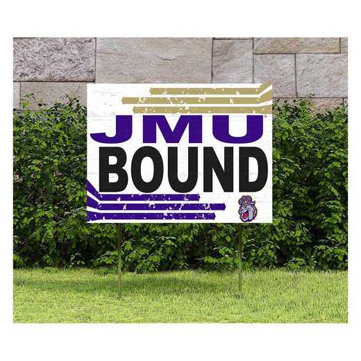 1048127276: 18x24 Lawn Sign Retro School Bound James Madison Dukes