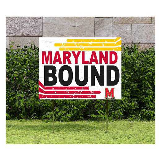 1048127317: 18x24 Lawn Sign Retro School Bound Maryland Terrapins