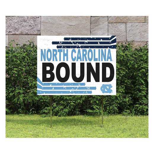 1048127365: 18x24 Lawn Sign Retro School Bound North Carolina  Tar Heels