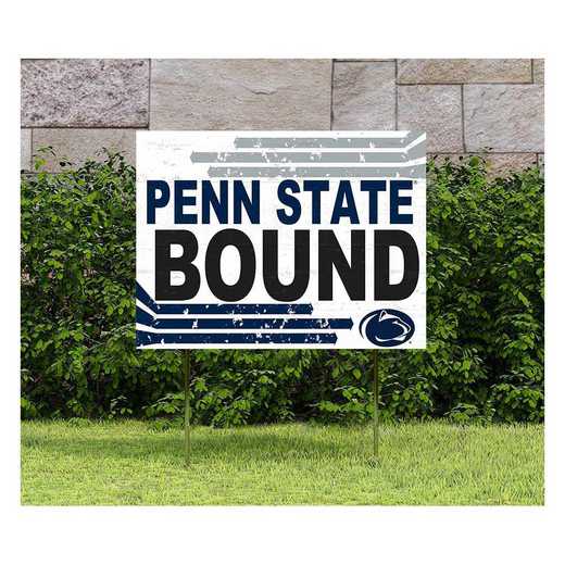 1048127397: 18x24 Lawn Sign Retro School Bound Penn State Nittany Lions