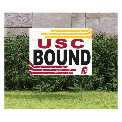 1048127443: 18x24 Lawn Sign Retro School Bound Southern California Trojans