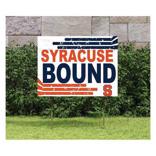 1048127464: 18x24 Lawn Sign Retro School Bound Syracuse Orange