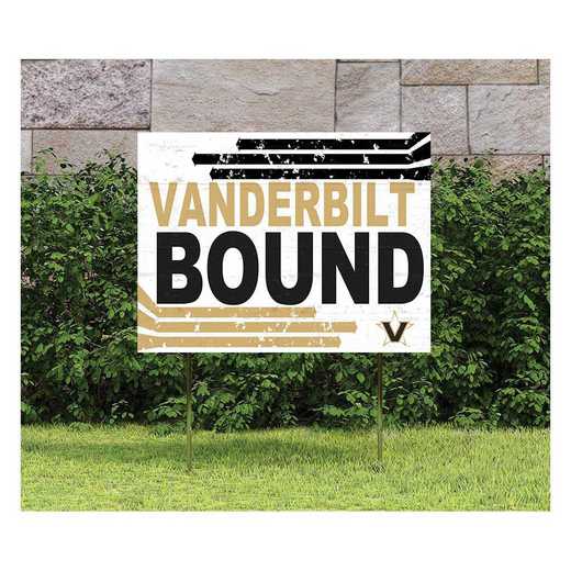 1048127493: 18x24 Lawn Sign Retro School Bound Vanderbilt Commodores