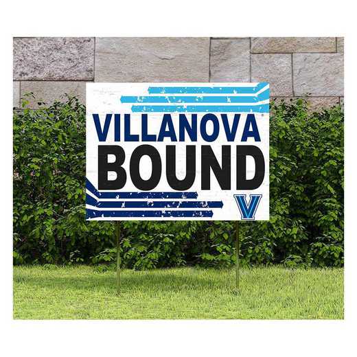 1048127496: 18x24 Lawn Sign Retro School Bound Villanova Wildcats