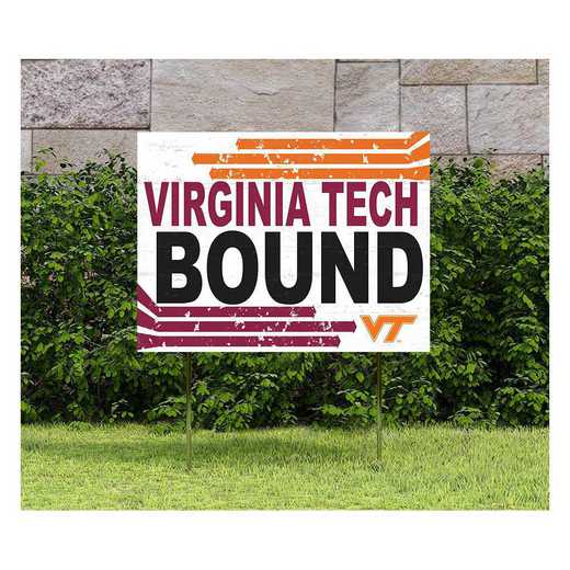 1048127501: 18x24 Lawn Sign Retro School Bound Virginia Tech Hokies