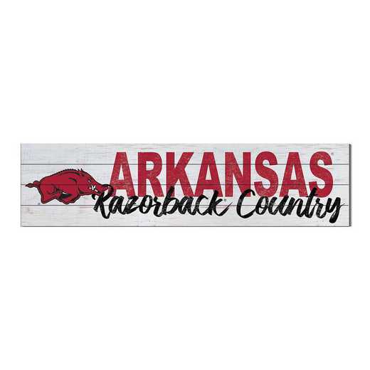 1051100112: 40x10 Sign with Logo Arkansas Razorbacks