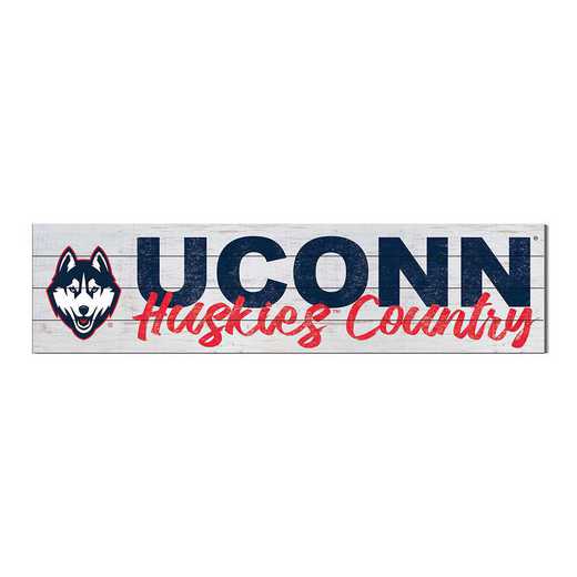 1051100190: 40x10 Sign with Logo Connecticut Huskies