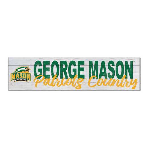 1051100234: 40x10 Sign with Logo George Mason Patriots