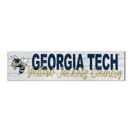 1051100239: 40x10 Sign with Logo Georgia Tech Yellow Jackets