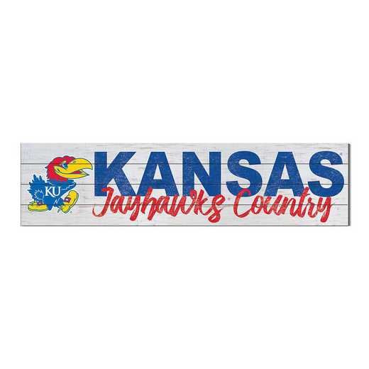 1051100279: 40x10 Sign with Logo Kansas Jayhawks