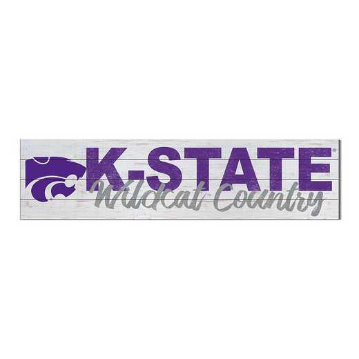 1051100280: 40x10 Sign with Logo Kansas State Wildcats