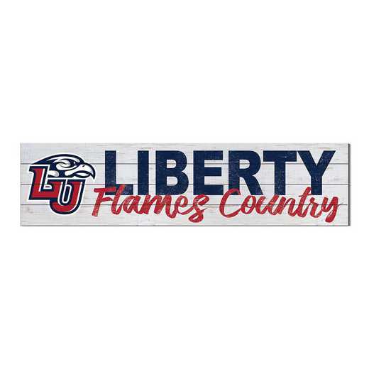 1051100295: 40x10 Sign with Logo Liberty Flames