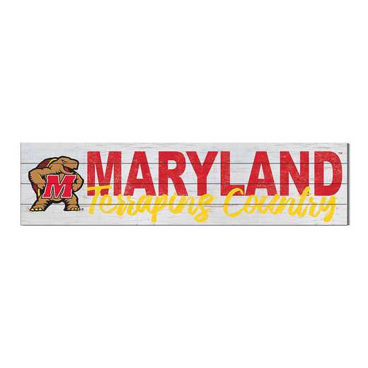 1051100317: 40x10 Sign with Logo Maryland Terrapins