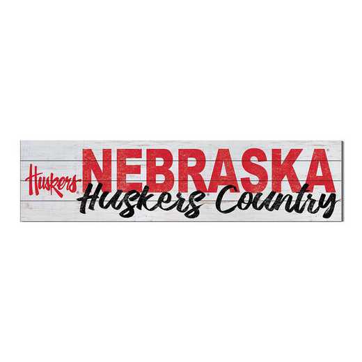 1051100354: 40x10 Sign with Logo Nebraska Cornhuskers