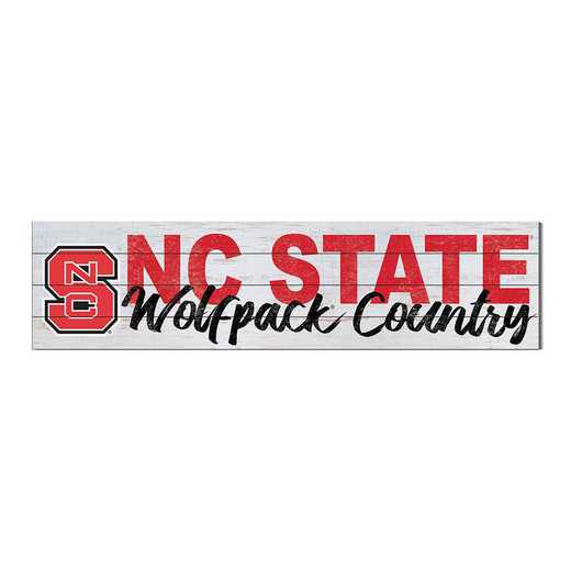 1051100372: 40x10 Sign with Logo North Carolina State Wolfpack